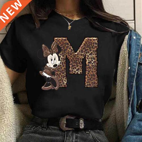 Women's Custom Name Letter Combination Printing T-Shirt Minn