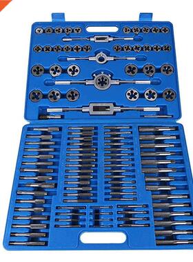 110PCS/Lot M2 M18 Screw Nut Thread Tap Die Tool Set with W
