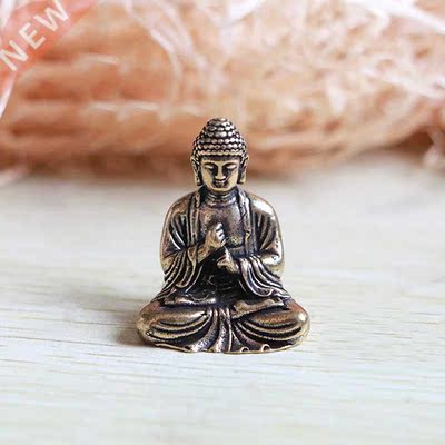Pure brass miniature shakyamuni Buddha decoration home