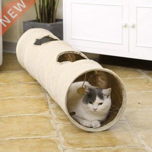 Big Collapsible Cat Tunnel Cat Toys Play Tunnel Durable Oxfo