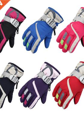 Children Boys Girls Winter Warm Windproof Sports Ski Gloves