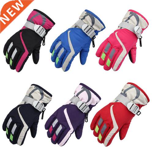 Children Boys Girls Winter Warm Windproof Sports Ski Gloves