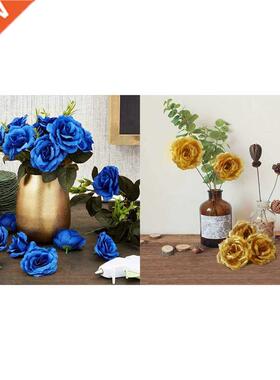 Artificial Flowers Silk Rose Flower Heads,100Pcs For Hat
