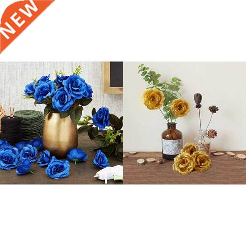 Artificial Flowers Silk Rose Flower Heads,100Pcs For Hat