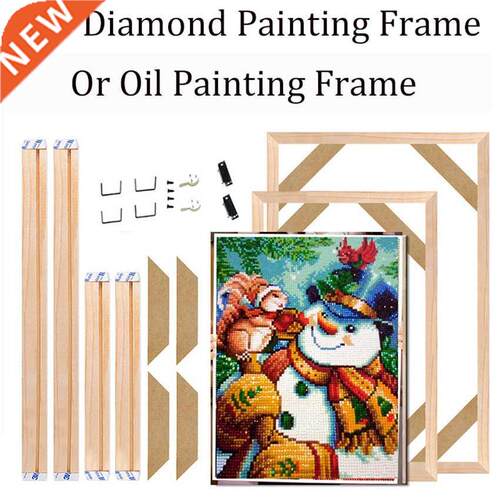 2021 Christmas  Wood Frame For Diamond Painting  diam