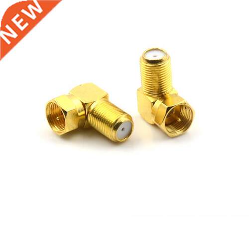22.3mm Copper F Male Plug Right Angle Satellite Sky Coax Cab