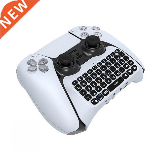 For PS5 Controller Wireless Qwerty Keyboard Built-in Speake