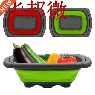 Folding Baskets Foldable Colander Drain Sink rainers Bowls