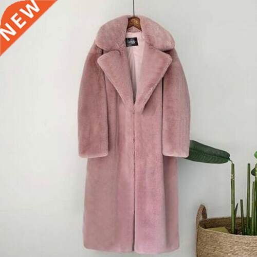 2021 New Women Wnter Warm Faux Fur Coat Thck Women Long Co