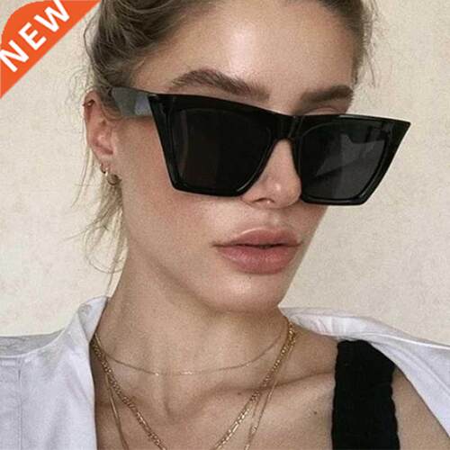 HKNA Fashion Cat Eye Sunglasses Women 2021 Gradient Vintage
