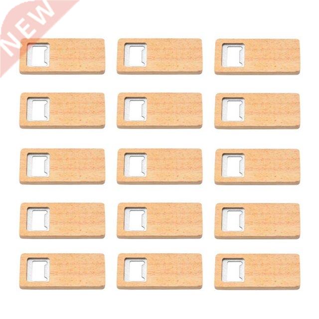 15Pcs Wood eer ottle Opener Wooden Handle Corkscrew Stainl