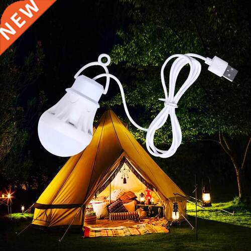 LED Lantern Portable Campng Lamp Mn Bulb 5V USB Power Boo