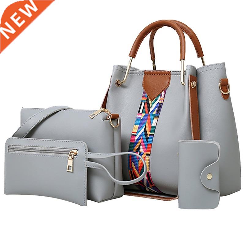 Handbags Fashion Bags for Women 2021 New Elegant 4Pcs/set
