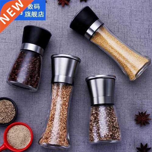 1PCS Stainless Steel Salt and Pepper Mill Manual Food Herb G