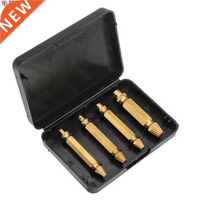 4pcs Double Side Damaged Screw Bolt Extractor Drill Bits Gol