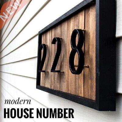 5 In. Floating House Number Letter Big Modern Door Alphabet