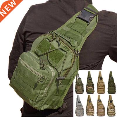Military Tactical Shoulder Bag Sling Backpack Army Camping H