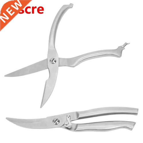Kitchen Stainless Steel Shears Scissors Safety Lock Heavy Du