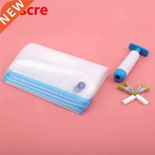 20/17Pcs Bag Kits Reusable Food Storage Vacuum Seal Bags Wit