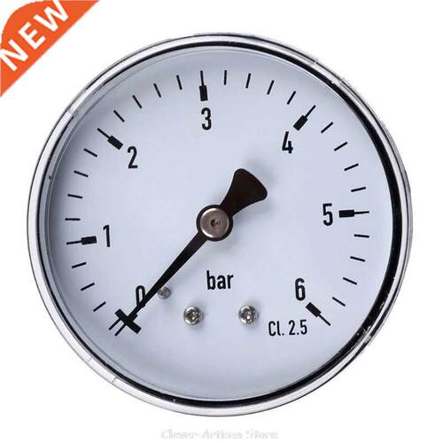 0-6 Bar Pressure Gauge Water Gas Air Pressure Compressor 1/4