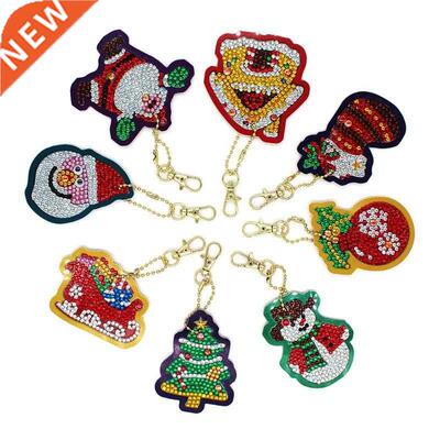 8pcs DIY Full Drill Diamond Painting Special Shaped Christma