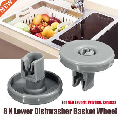 8PCS Dishwasher Basket Wheel 适用于 Aeg Favorit Privileg Zan