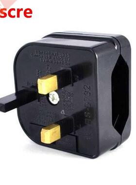 New European Euro EU 2 Pin to UK 3Pin Power Socket Travel Pl