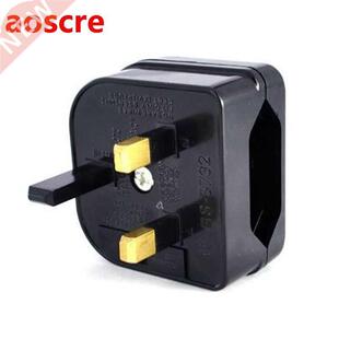 New European Euro EU 2 Pin to UK 3Pin Power Socket Travel Pl