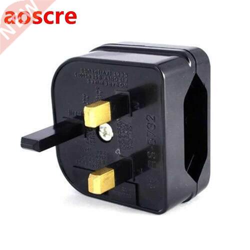 New European Euro EU 2 Pin to UK 3Pin Power Socket Travel Pl