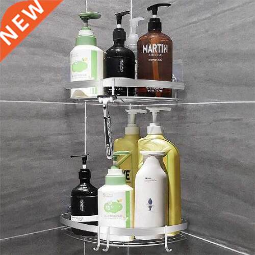 Stainless Steel Corner Shower Hol Adhesive No Drilling