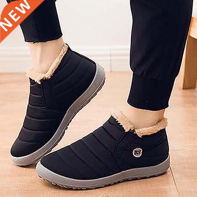 Waterproof Boots Men Winter Shoes Warm Fur Outdoor Men's Sne