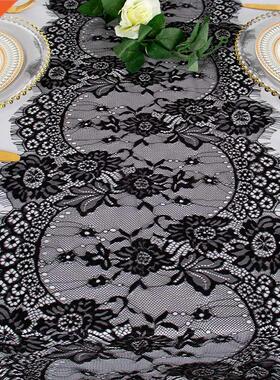 36*300cm Retro Lace Tablecloth Wedding Party Dining Table