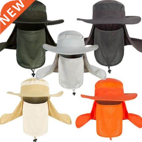 Hot! Summer wind-proof Sun Hat Wide Brim Bucket Hat Outdoor