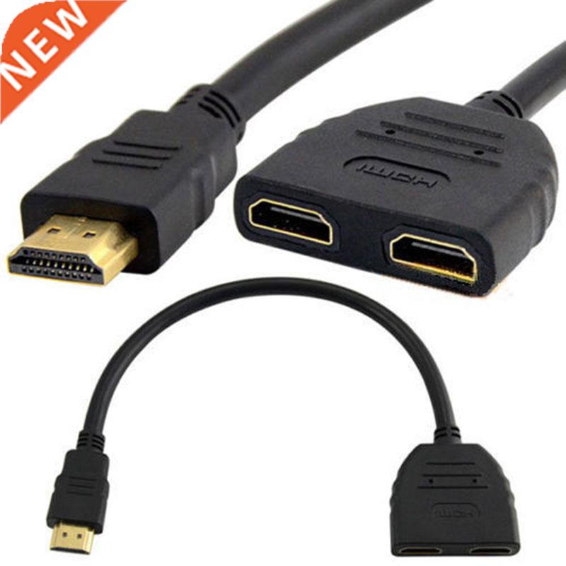 HDMI Male to 2 HDMI Female 1 in 2 out Splitter Converter Ada