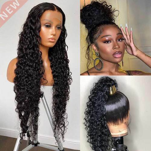 360 HD Lace Frontal Wig 30 Inch Water Wave 13x4 Lace Front H