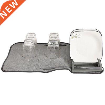 Large Dish Drying Mat Absorbent Dishes Drainer Dish Cups