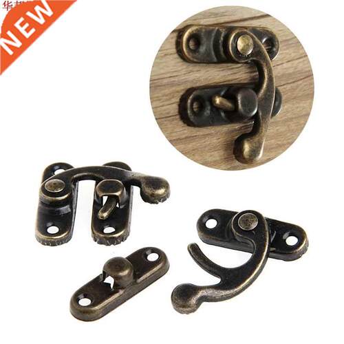 12X Antique Decorative Jewelry Gift Wooden Box Wine Latch H