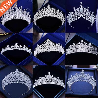 Diverse Silver Color Gold Crystal Crowns Bride tiara Fashion