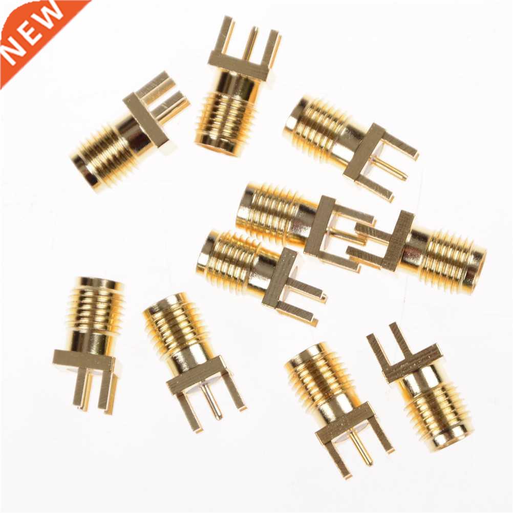 10PCS SMA female PCB Edge Mount RF Solder Adapters 0.062' S