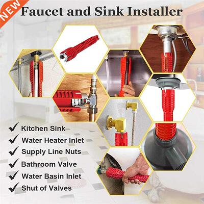 Multifunctional Sink Wrench Kitchen Repair Plumbing Tool Flu