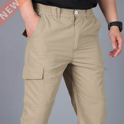 Casual Summer Cargo Pants Men Multiple Pocket Tactical Pants