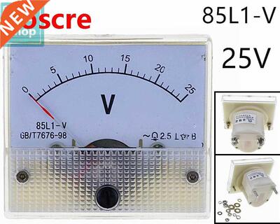 1PCS 85L1-V 25V AC Analog Voltmeter Panel Voltage Meter 64*5