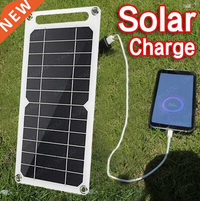 5V High Power USB Solar Panel Outdoor Waterproof Hike Campin