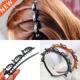 Clip Burst Hoop Braider Mul Bring Hair Hairdo Black Pin
