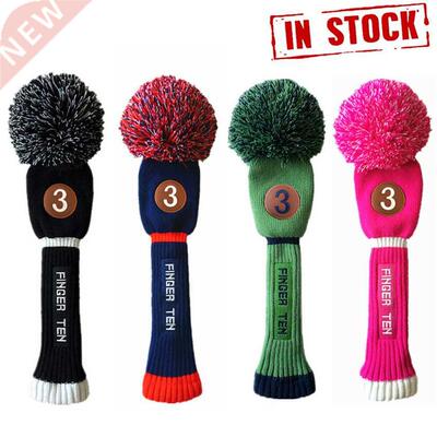 Golf Head Cover Set Driver Pom Pom Iron Clu Covers #3 Fair