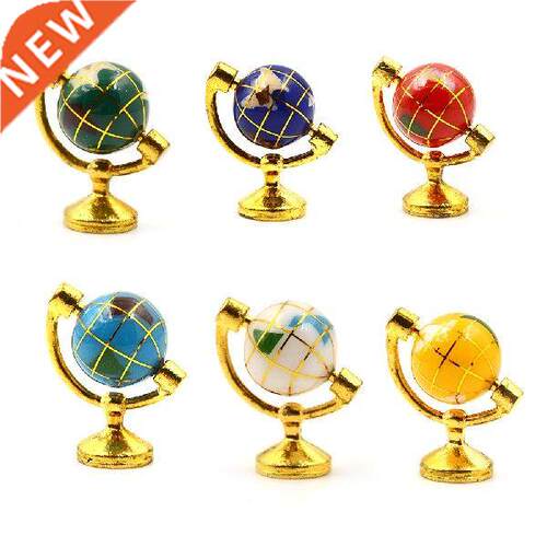 Miniture Turnble Globe With Golden Stnd Rolling Globe