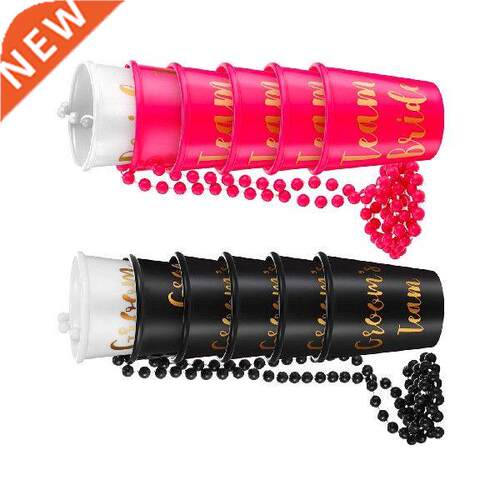 12 Pieces Shot Cup Necklace Bridal Shot Glass Necklace Team