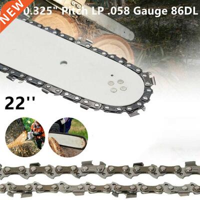 22inch Chainsaw Semi Chisel Chains 0.325 LP Pitch .058 Gau