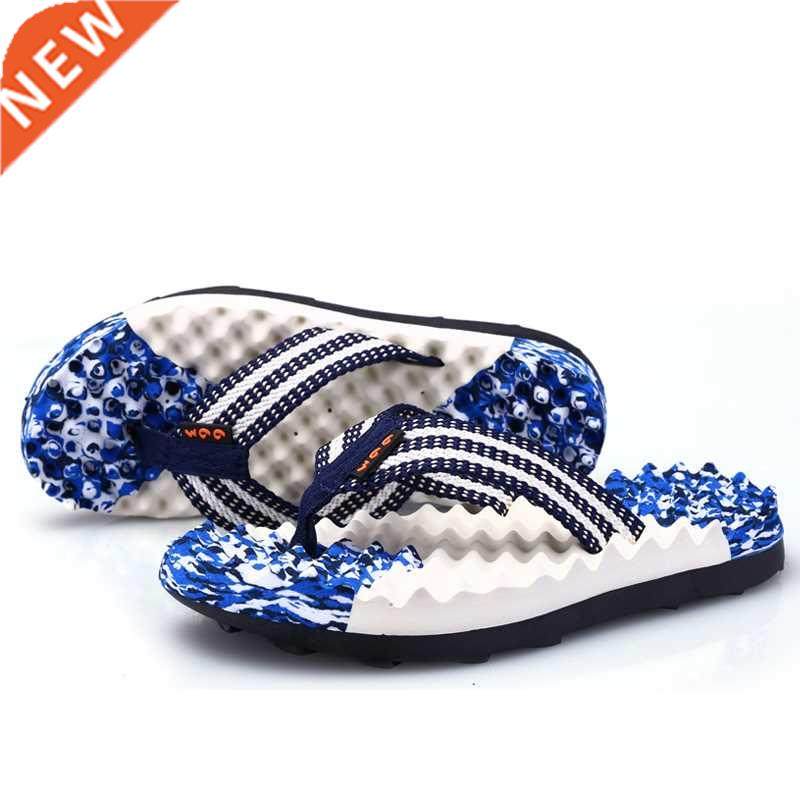high quality sponge massage flip flops men summer beach slip