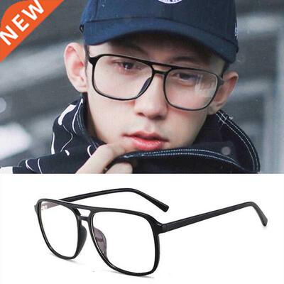 High-quality Unisex Plain glasses women men glasses lens squ